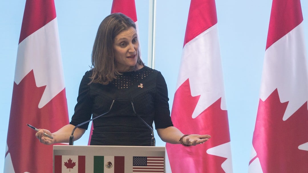Chrystia Freeland, vice primera minista de Canadá