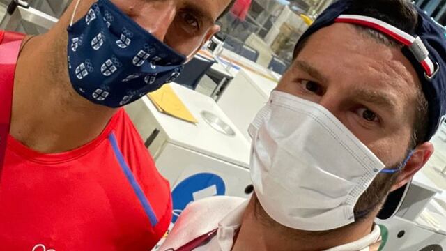 Andre-Pierre Gignac y Novak Djovak