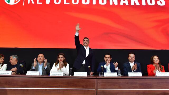 Alejandro Moreno en el Consejo Político Nacional del PRI