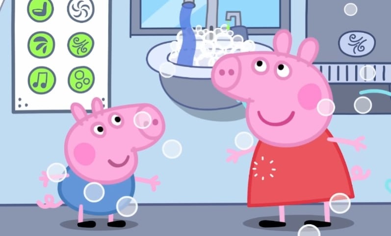 El baño de lujo de Peppa Pig