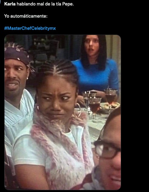 Memes de Karla Sofía Gascón en MasterChef Celebrity.