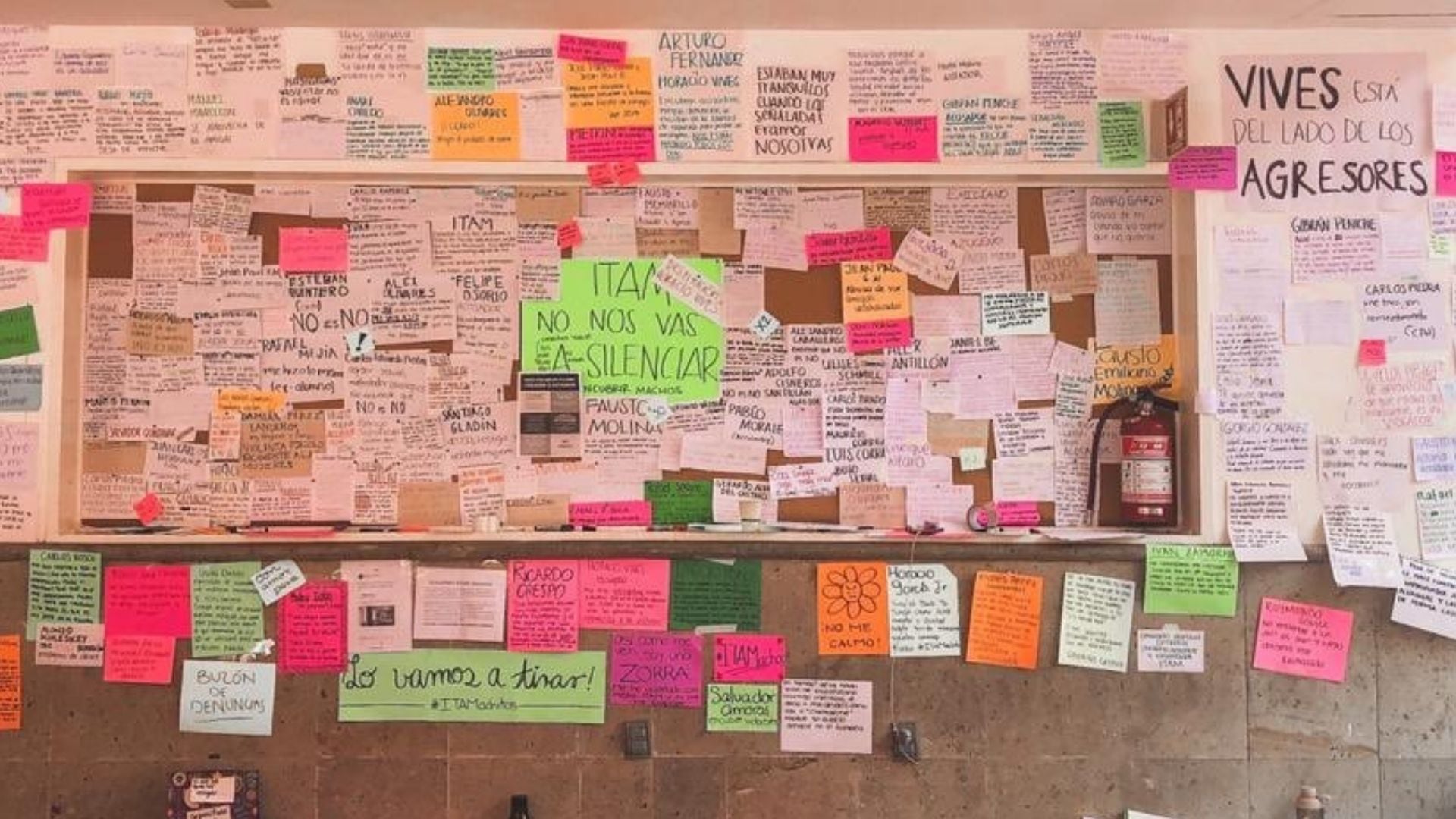 Tendedero de denuncias en el ITAM