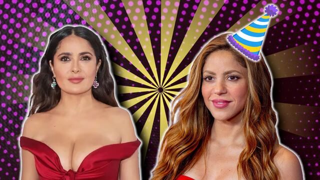 Salma Hayek imita a Shakira por su cumpleaños