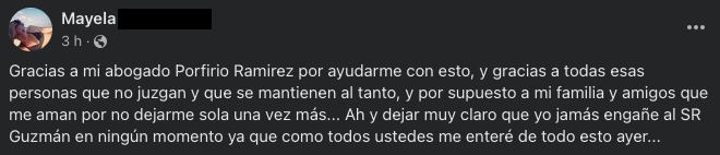 Mayela Laguna asegura que no engañó a Luis Enrique Guzmán