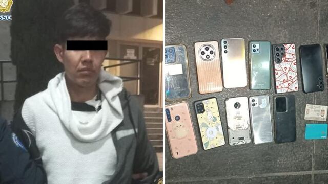 Detenido por robo de celulares