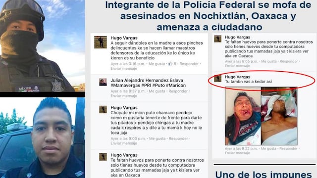 Amenazas en Facebook.