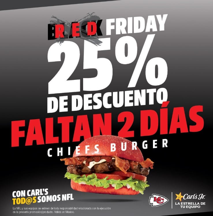 Black Friday 2024 en Carl’s Jr.
