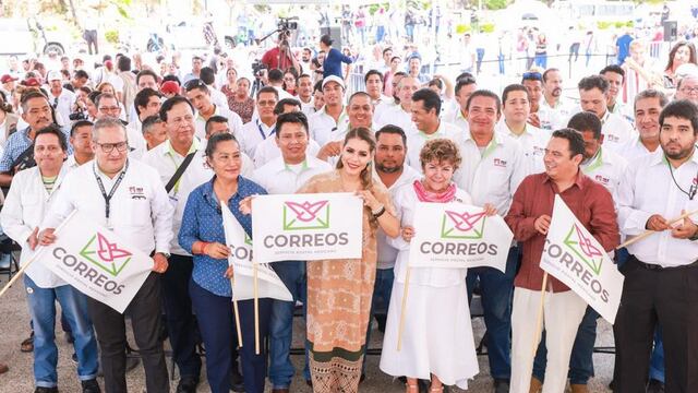 Evelyn Salgado reconoce al Servicio Postal Mexicano