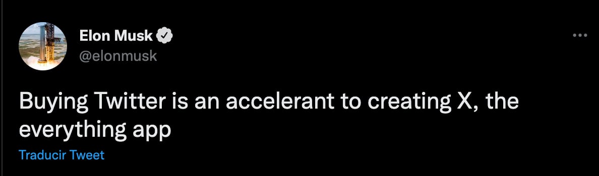 Elon Musk sobre Twitter y X
