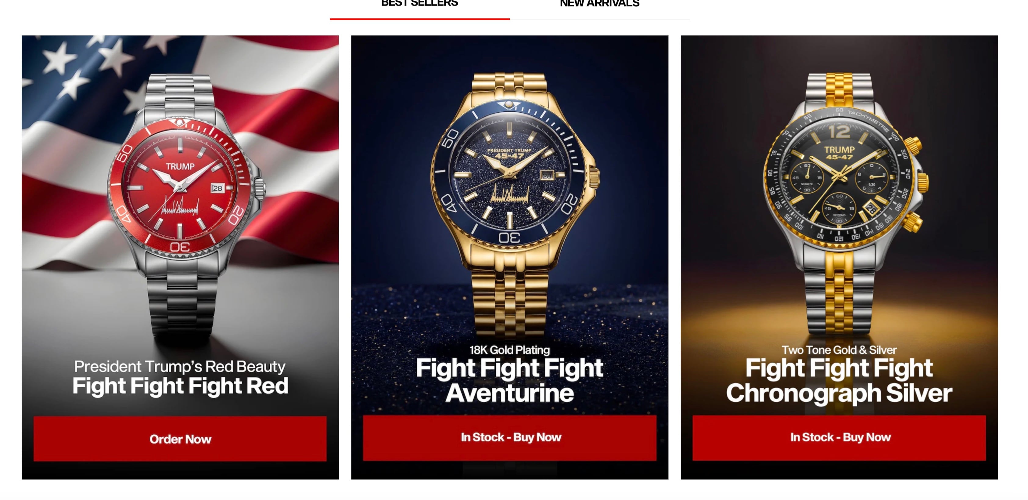 Donald Trump promociona su nuevo reloj