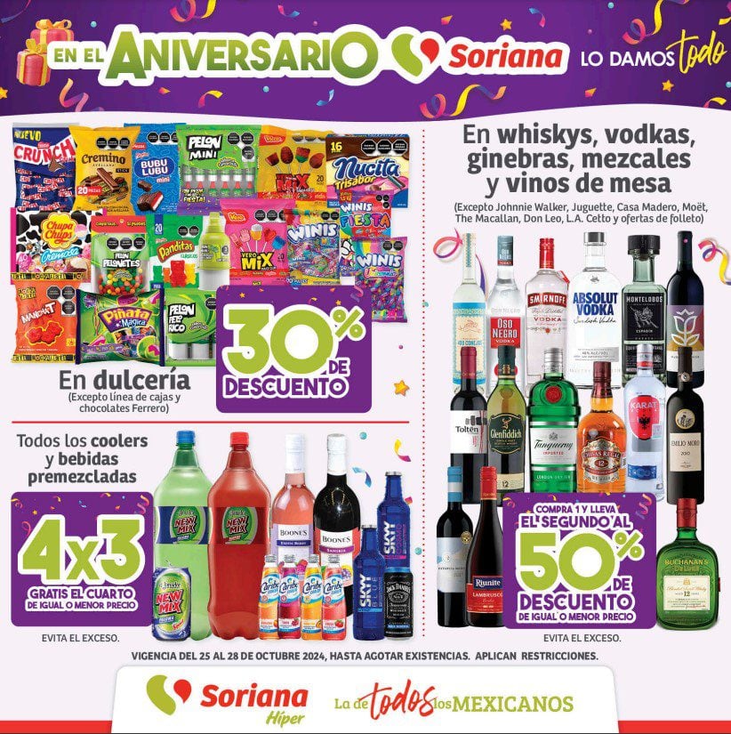 Ofertas Soriana fin de semana hoy al 28 de octubre 2024