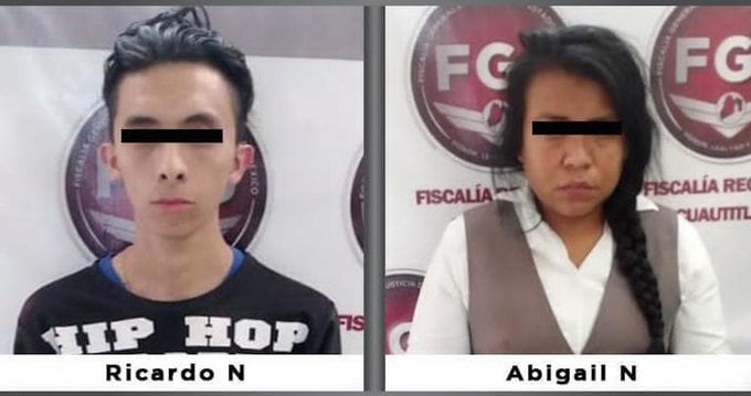 Ricardo y Abigail, detenidos