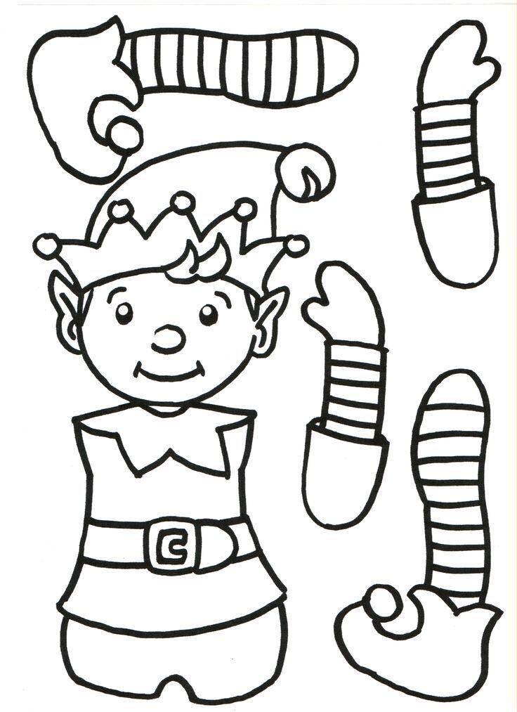 Duendes navideños para colorear y armar: 5 plantillas listas para imprimir y decorar en Navidad