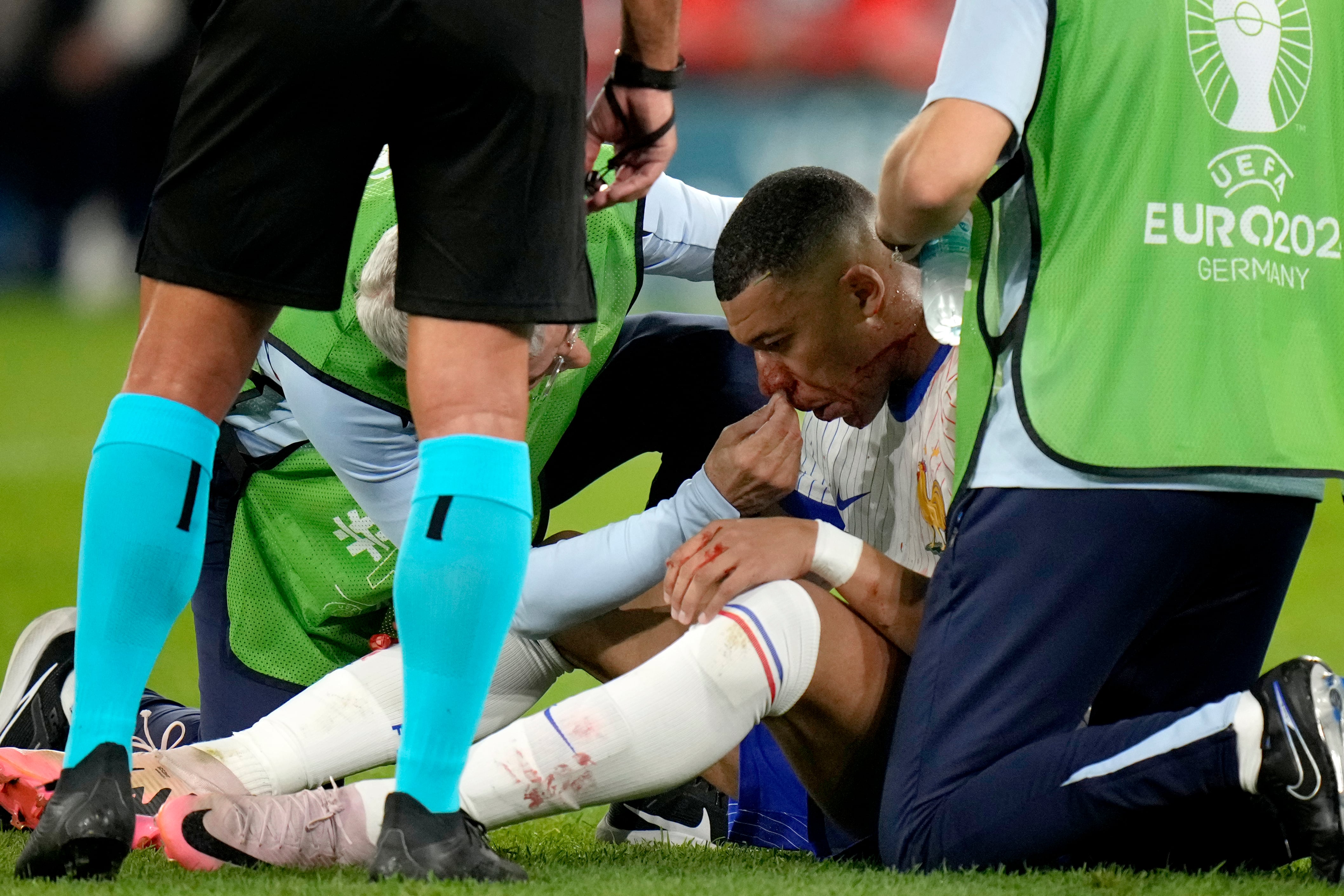 Kylian Mbappé con Francia en la Eurocopa 2024.