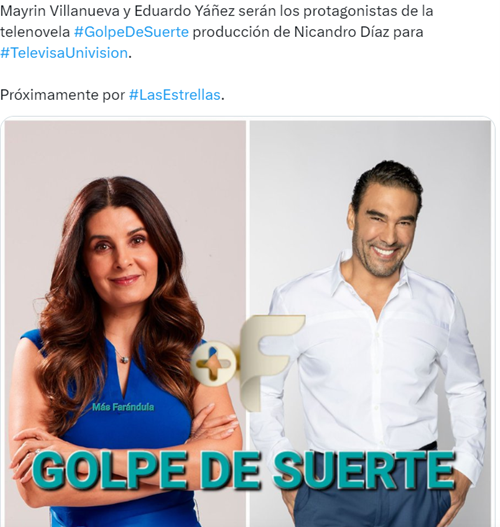 Este es el elenco de la nueva telenovela Golpe de Suerte de Televisa