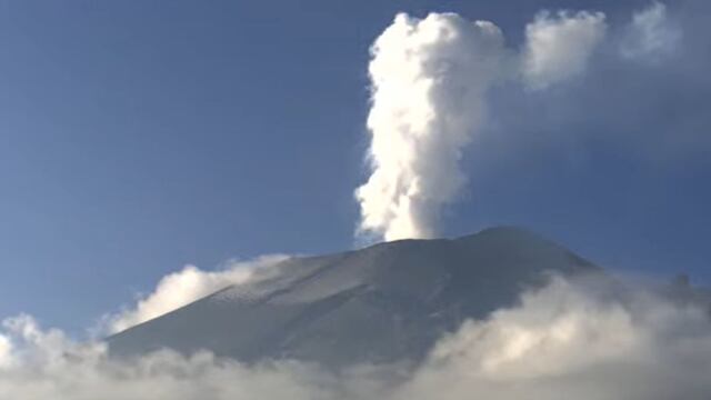 Volcán Popocatépetl hoy 14 de octubre
