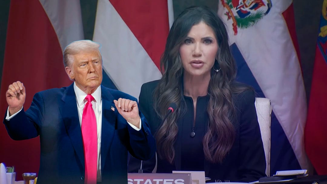 Kristi Noem agradece a Trump su nombramiento en el Escudo de las Américas