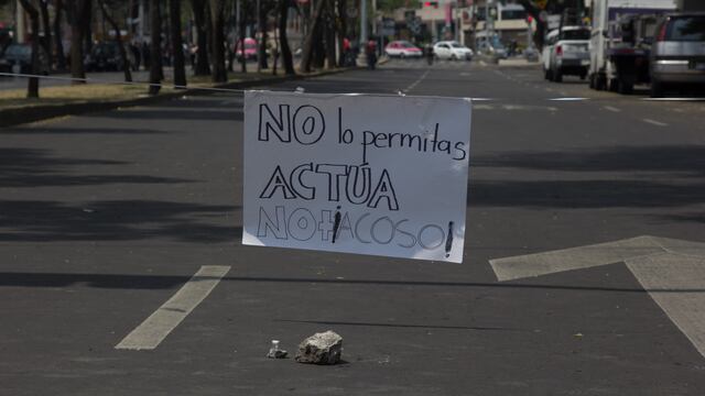 Protesta contra el acoso sexual.