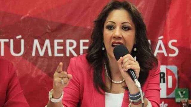 Sandra Montalvo Domínguez, líder de mujeres priistas en Puebla.