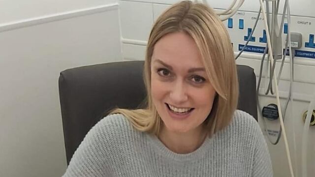 Rebecca Roberts después de estar embarazada