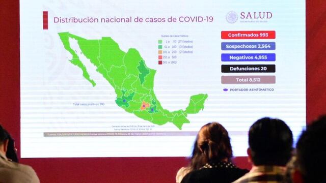 Conferencia diaria de seguimiento en Palacio Nacional.