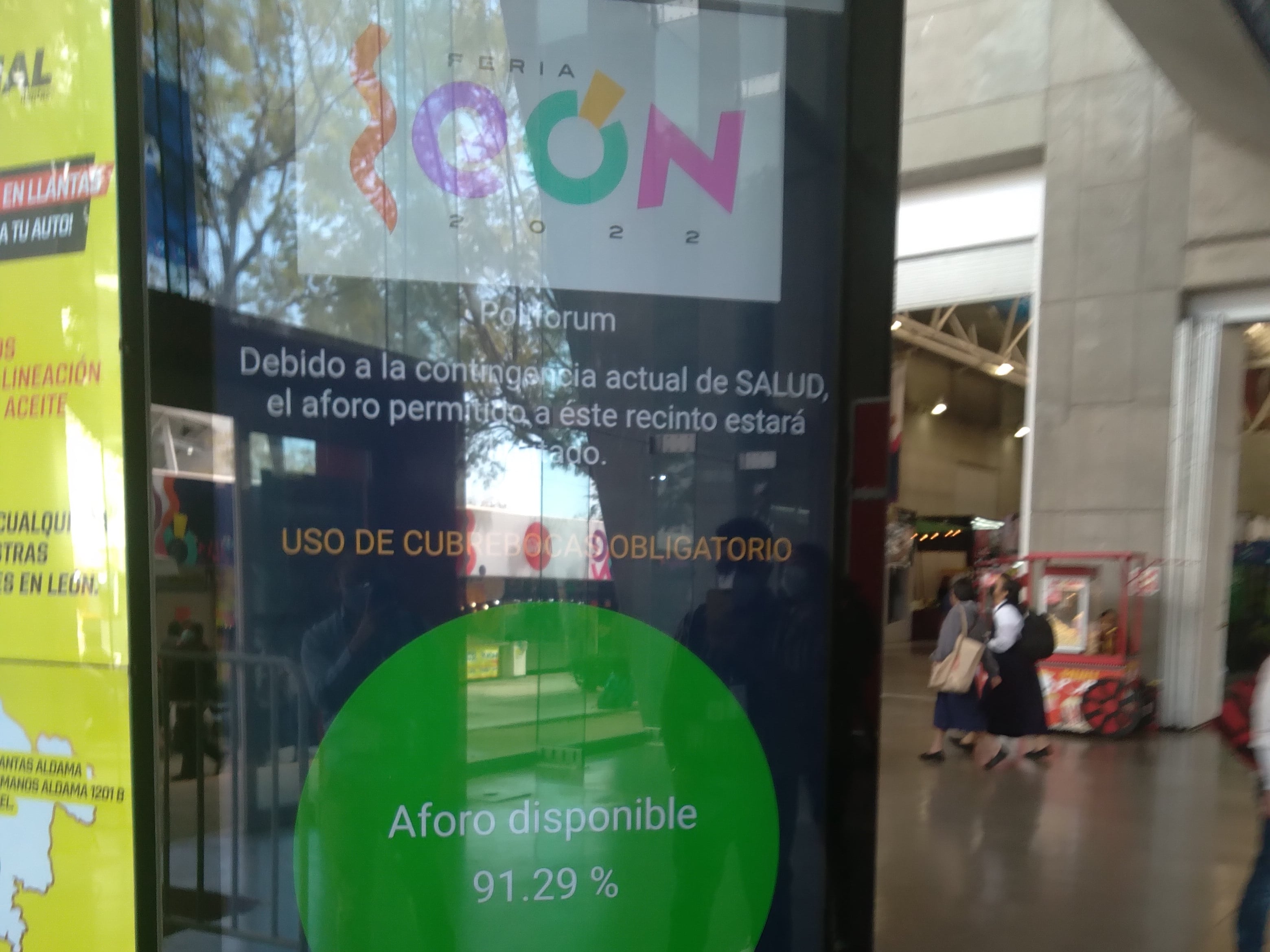 Cámara de inteligencia artificial para control de aforo en Feria de León