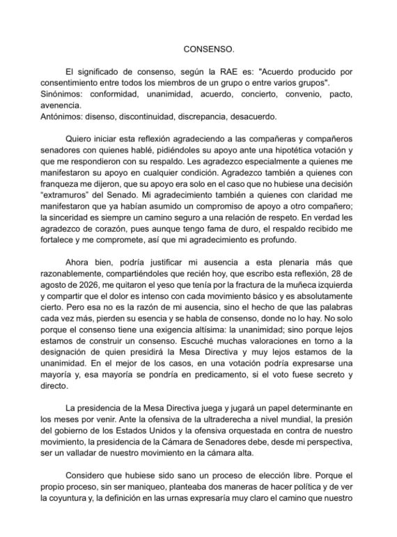 Fernández Noroña se pronuncia por elección de Higinio Martínez