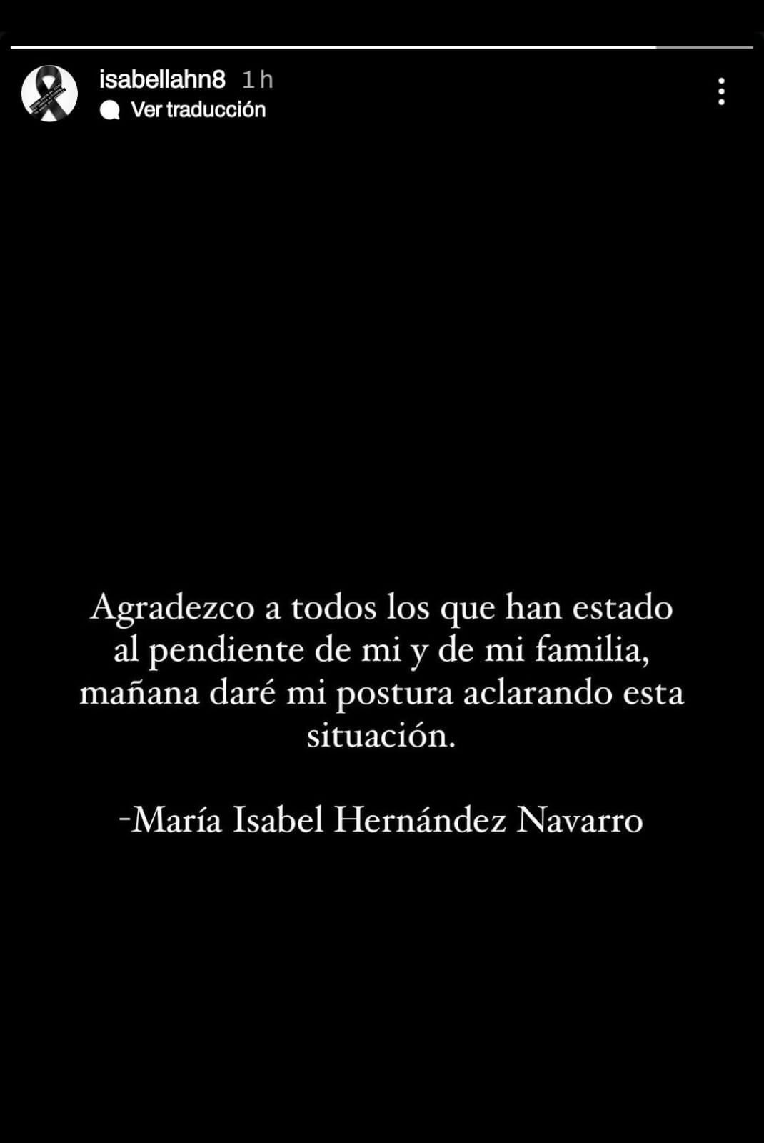 Mensaje de la mamá de Carlos Salcedo.