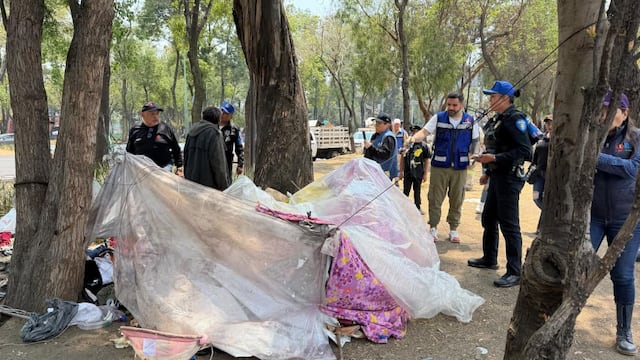 Cuauhtémoc retira 8 campamentos y más de 20 toneladas de basura.