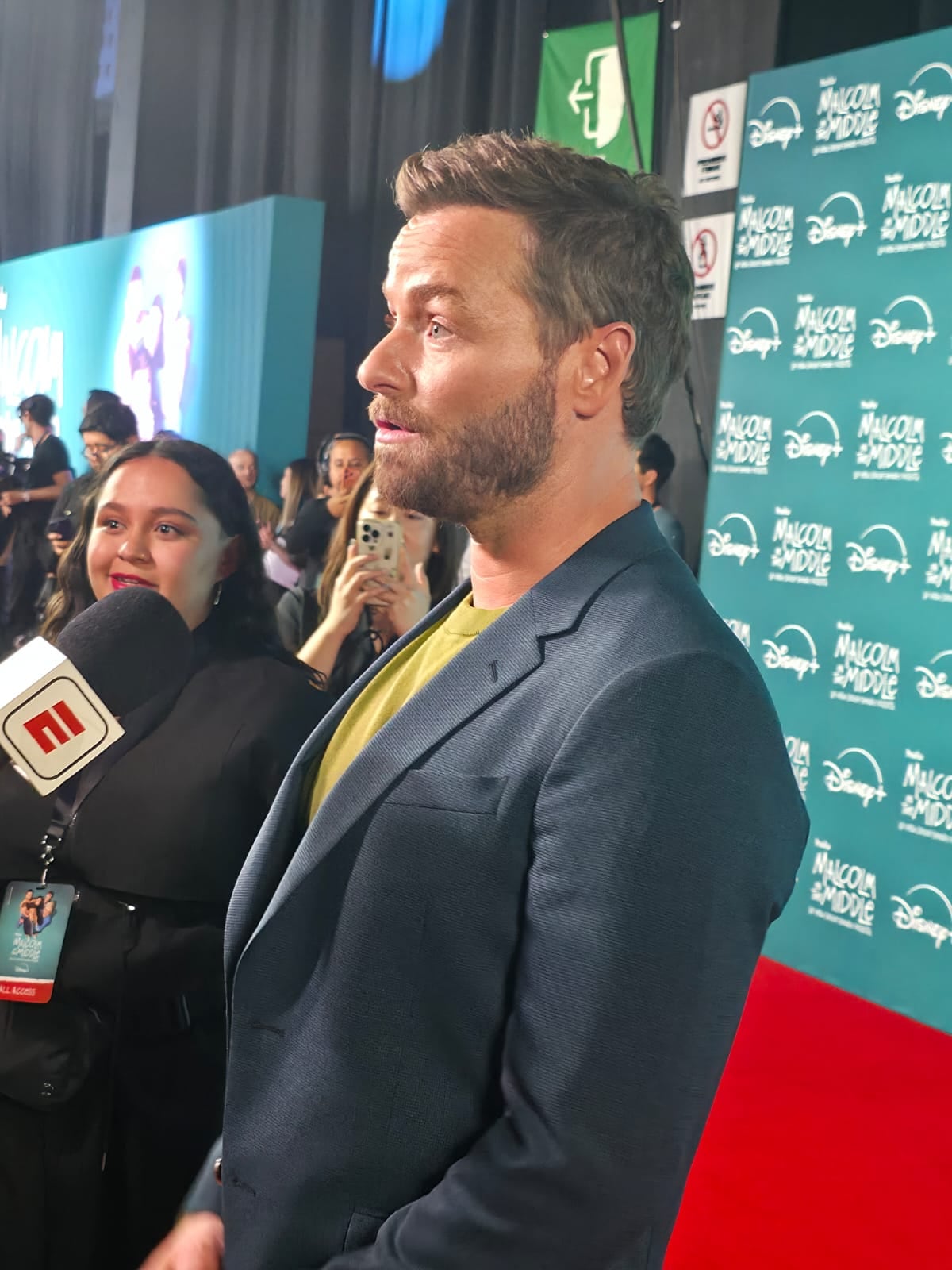 Christopher Masterson en el evento de Malcolm el de en Medio en CDMX