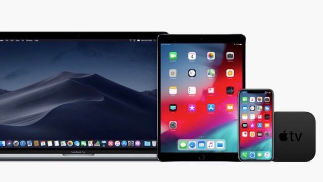 MacBook Pro, iPad Pro, iPhone X y Apple TV.