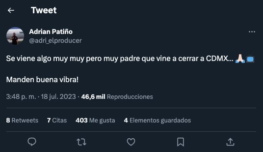 Adrián Patiño y su llegada como nuevo productor a Sale el Sol