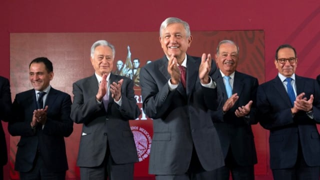 AMLO con empresarios