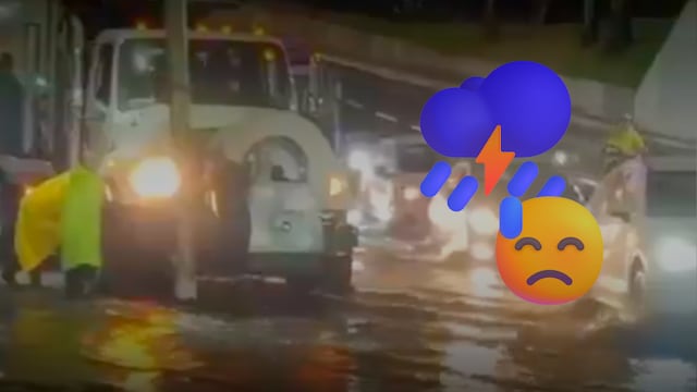 Lluvia en CDMX provoca encharcamientos y caos vial en Calzada Vallejo