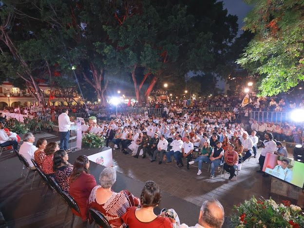 Salomón Jara presume transformación en Oaxaca a 100 días de su gobierno