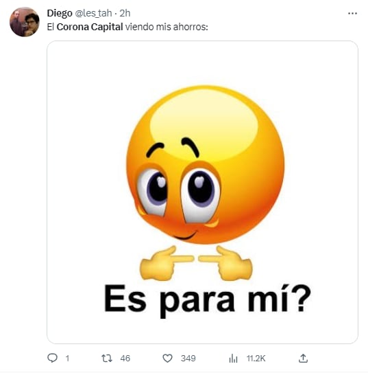 Memes por el cartel del Corona Capital 2023