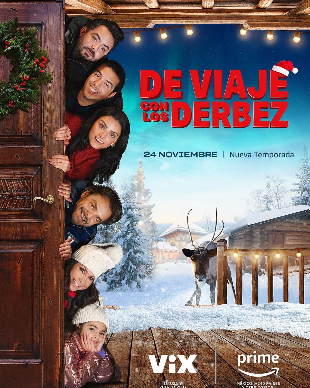 Póster de la nueva temporada de De Viaje con los Derbez.