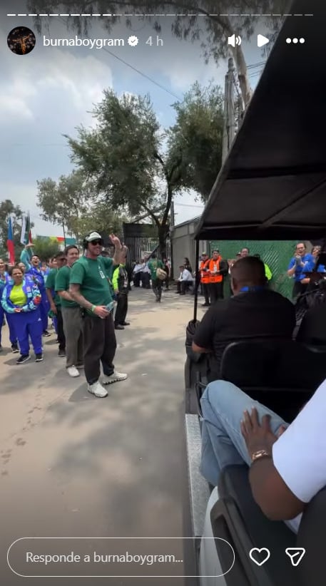 Burna Boy se sorprende con el cariño que recibió en México