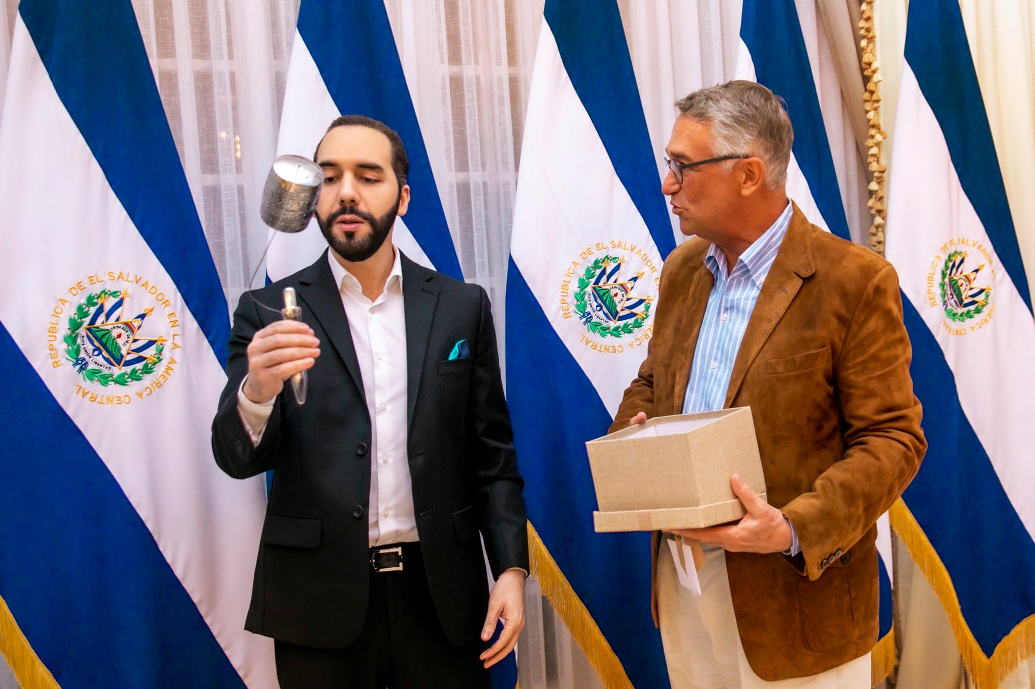 Ricardo Salinas Pliego y Nayib Bukele