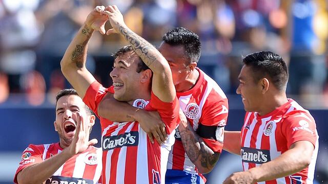 Festejo del Atlético de San Luis.