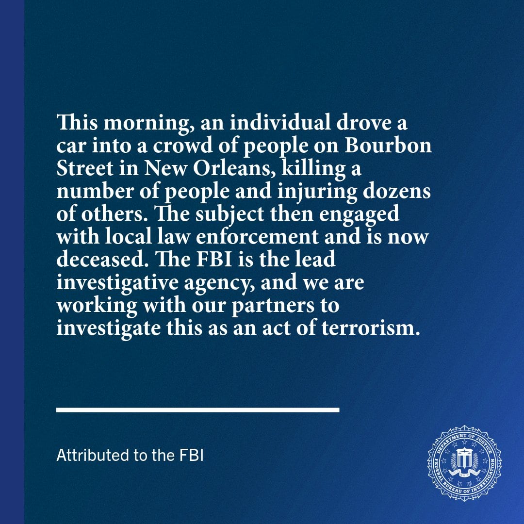 FBI investiga atropellamiento masivo como un ataque terrorista
