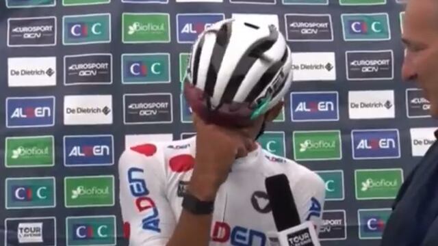Isaac del Toro se quedó sin palabras tras ganar el Tour de Francia Sub-23.