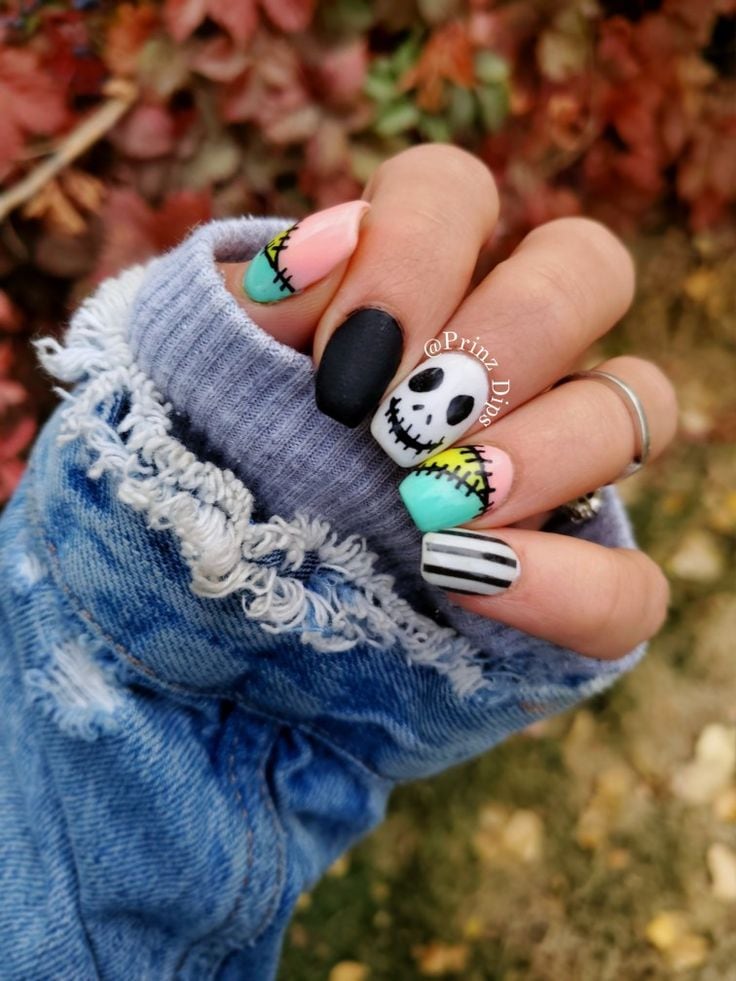 Diseños de Halloween 2023: Uñas del Extraño Mundo de Jack