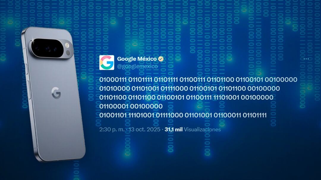 Google sorprende a México con un anuncio del Pixel... ¡en código binario!