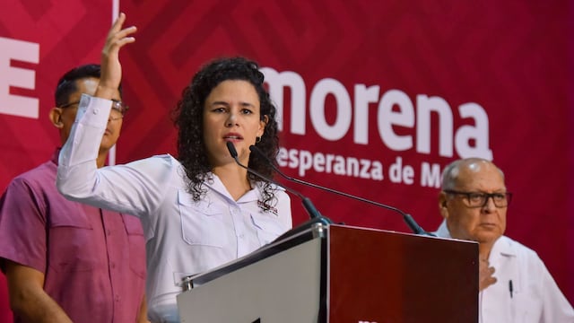 Luisa Alcalde, dirigente de Morena
