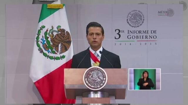 México enfrenta desconfianza e incertidumbre, reconoce Peña en mensaje por Tercer Informe