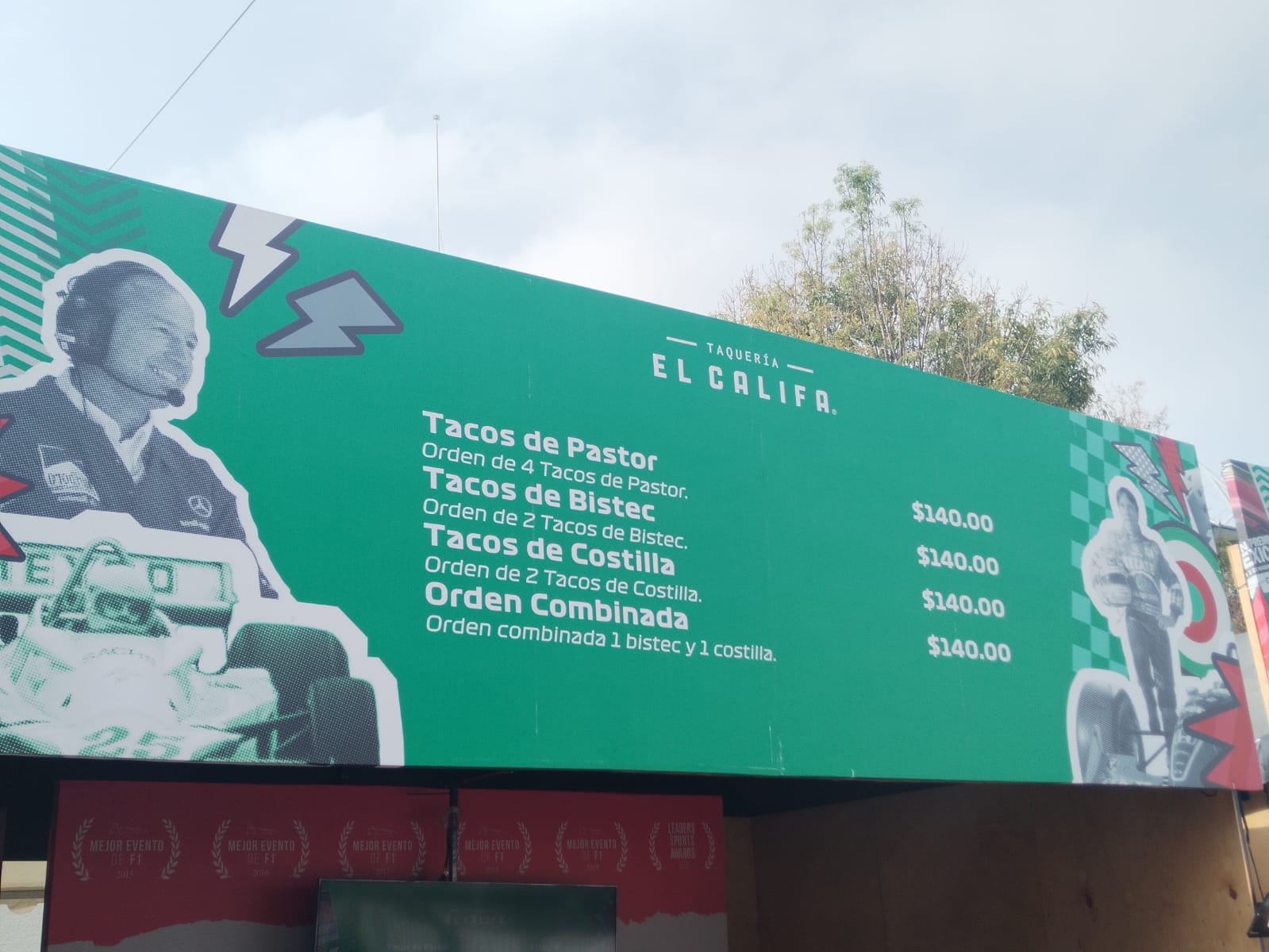 Comida en la Fórmula 1