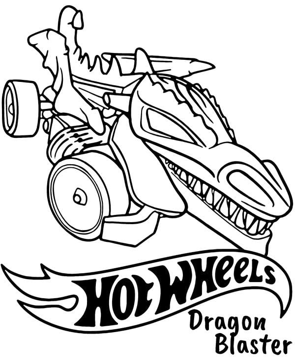 Dibujos de Hot Wheels para imprimir y colorear