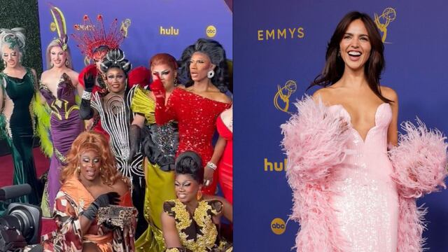 RuPaul's Drag Rice y Eiza González la rompen con sus vestidos en los Premios Emmy 2024.