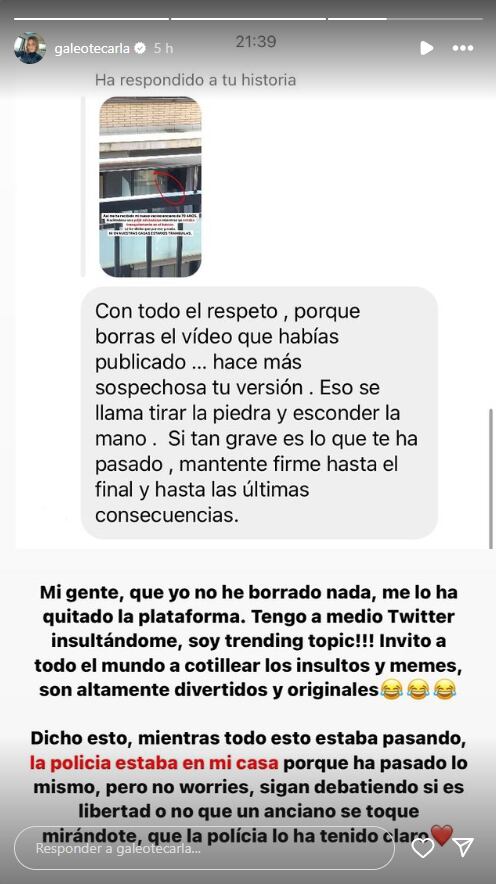 Su vecino estaba masturbándose frente a ella, lo grabó y ahora la tunden por compartir el video